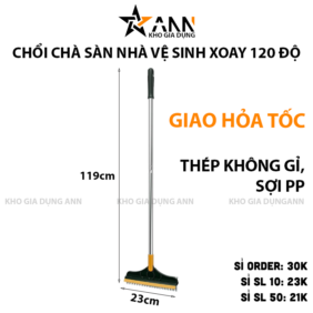 Chổi Chà Sàn Nhà Vệ Sinh Xoay 120 Độ Tiện Dụng 119x23cm - CCSNVC01