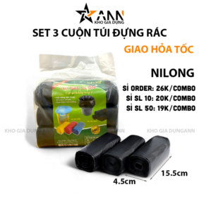 Set 3 Cuộn Túi Đựng Rác 15x4.5x13cm - S3CTR01