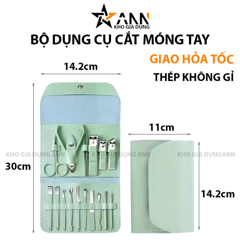 24974_76_20250320095203-2.png Bộ Cắt Móng Tay 16 Món Bằng Thép Không Gỉ Kèm Bao - BCMT13M01