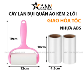 Cây Lăn Bụi Quần Áo Kèm 2 Lõi Lăn 9x12cm - CLB01