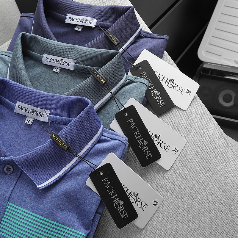 Áo Thun Nam Cổ Bẻ Có Túi Hoạ Tiết Sọc Ngang In Dẻo (Có size 3x)