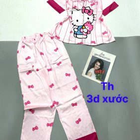 Đồ bộ pijama quần dài áo tay ngắn in nhiều hình - DBO4994