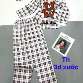 Đồ bộ pijama quần dài áo tay dài in nhiều hình - DBO4995