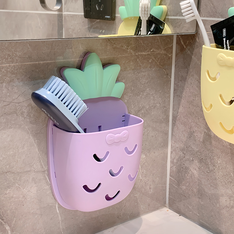 Mua sỉ giỏ Treo Tường Hình Quả Dứa Kèm Miếng Dán Không Cần Đục Lỗ 21x12.5x6cm Mua sỉ giỏ Treo Tường Hình Quả Dứa Kèm Miếng Dán Không Cần Đục Lỗ 21x12.5x6cm