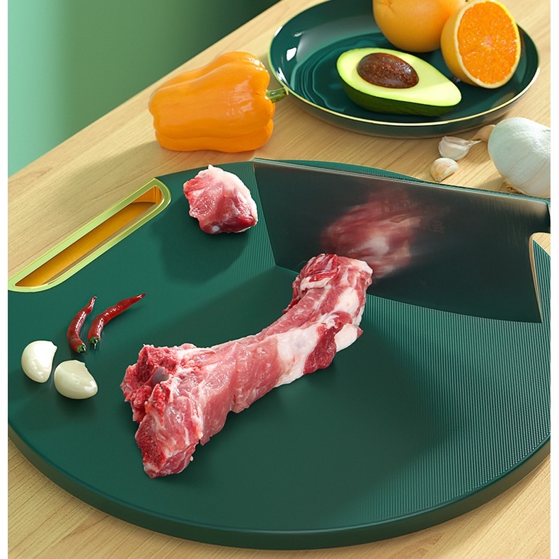 Thớt Nhựa Kháng Khuẩn Chống Thấm Nước Tiện Dụng 34.7x35.5x1.2cm Thớt Nhựa Kháng Khuẩn Chống Thấm Nước Tiện Dụng 34.7x35.5x1.2cm