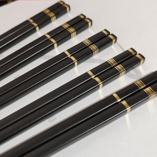 Set 10 Đôi Đũa 3 Sọc Chống Trơn Trượt 24cm Set 10 Đôi Đũa 3 Sọc Chống Trơn Trượt 24cm