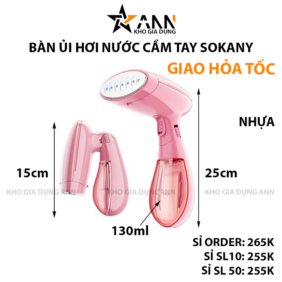 Bàn Ủi Hơi Nước Cầm Tay Sokany Gấp Gọn - BUHNCT01