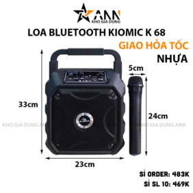 Loa Bluetooth Kiomic K 68 Kèm Mic Karaoke - LBLTKOMK6801