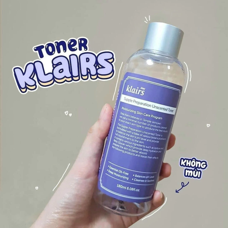 Nguồn sỉ nước Hoa Hồng Klairs Supple Preparation Unscented Toner 180ml Nguồn sỉ nước Hoa Hồng Klairs Supple Preparation Unscented Toner 180ml
