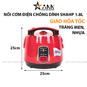 Nồi Cơm Điện Chống Dính Shahp 1.8L - NCCDSRAPP01