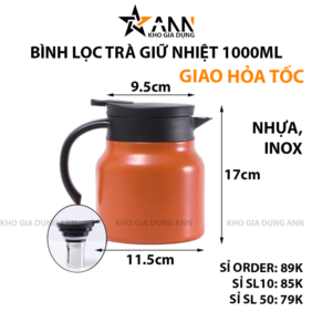 Bình Lọc Trà Giữ Nhiệt 1000ml - BLTGN10