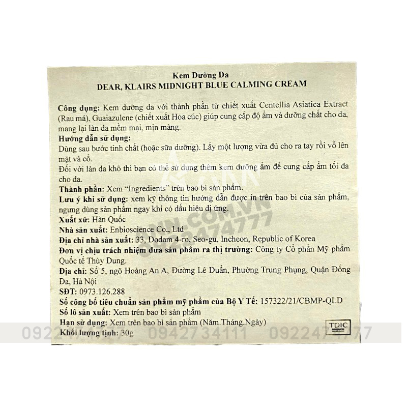 25167_kem-duong-klairs-midnight-tem-photoroom_20240922110831-1.jpg Kem Dưỡng Ẩm Klairs Midnight Blue Calming Cream 30g - 8809115027092