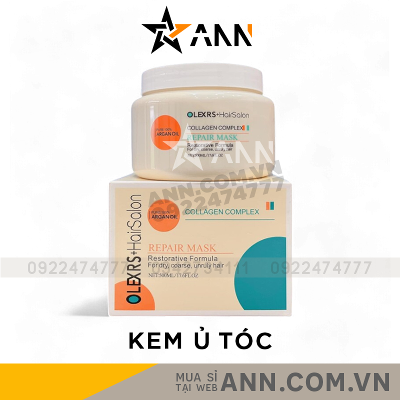 25169_bia-13_20240922120204-5.png Kem Ủ Tóc Olexrs Hair Salon Collagen Complex Repair Mask 500ml - 5060808885242