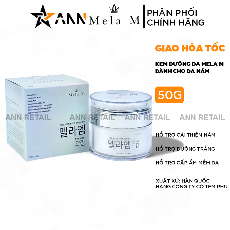 25179_6_20241207102537-1.png Kem Face Mela M Whitening Magic Cream Hỗ Trợ Da Nám 50g - 8809781950557