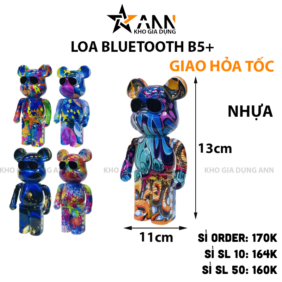 Loa Bluetooth B5 Không Dây + Hình Gấu Màu Galaxy Âm Thanh Sống Động Nghe Nhạc Cực Hay 13x11cm - LBLTB501