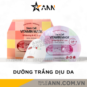 Mặt Nạ Banobagi Màu Hồng Stem Cell Vitamin Mask Whitening AC Care Hộp 10 Miếng - 8809486365311