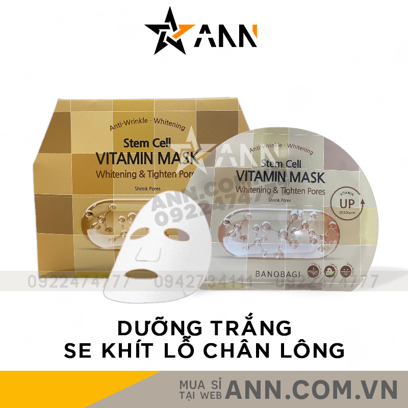 25196_a1_20240924115255-3.png Mặt Nạ Banobagi Màu Vàng Stem Cell Vitamin Mask Whitening Tighten Pores Hộp 10 Miếng - 8809486365373