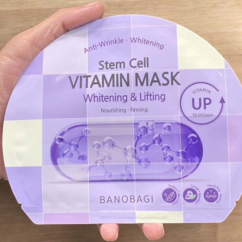 Shop sỉ mặt Nạ Banobagi Màu Tím Stem Cell Vitamin Mask Whitening Lifting Hộp 10 Miếng Shop sỉ mặt Nạ Banobagi Màu Tím Stem Cell Vitamin Mask Whitening Lifting Hộp 10 Miếng