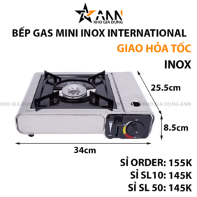 Bếp Gas Mini International Inox Không Gỉ - BGMN01