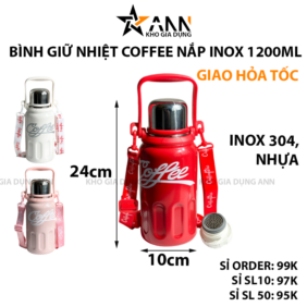 Bình Giữ Nhiệt Coffee 1200ml Có Quai Đeo Xách - BGNCC01