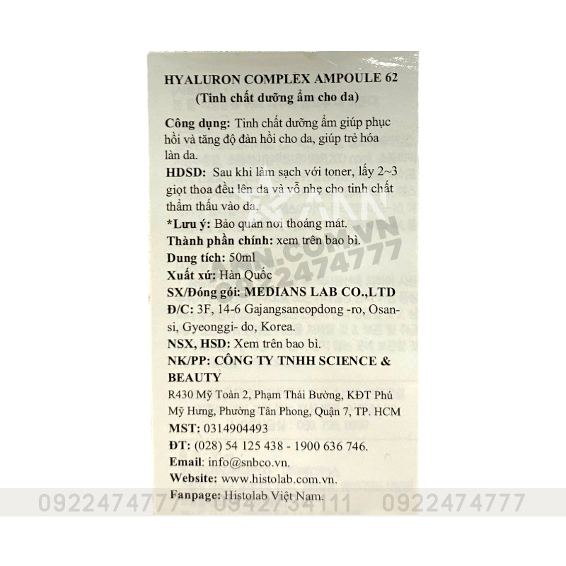 25231_serum-62-tem-photoroom_20240924093413-2.jpg Serum Histolab Hyaluron Complex Ampoule 62% 50ml - 8809412751935