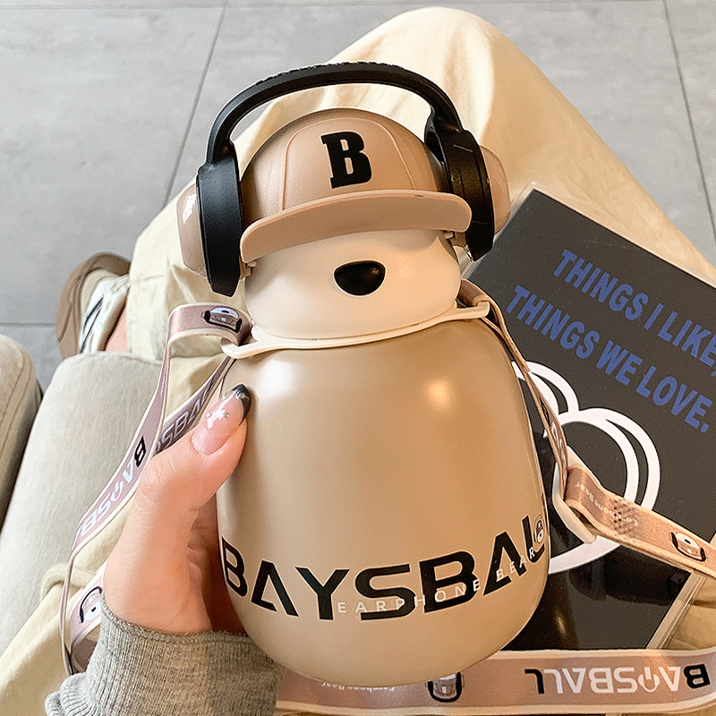 Kho sỉ bình Nước Giữ Nhiệt Hình Gấu Chữ B 460ml 18x10cm Kho sỉ bình Nước Giữ Nhiệt Hình Gấu Chữ B 460ml 18x10cm