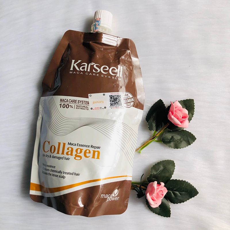 25258_4854dcf6476889ec678b7b8f6ae71c8c_20240925111945-1.jpg Kem Ủ Tóc Karseell Collagen Macca Essence Repair 500ml Phục Hồi Tóc - 4897110030074