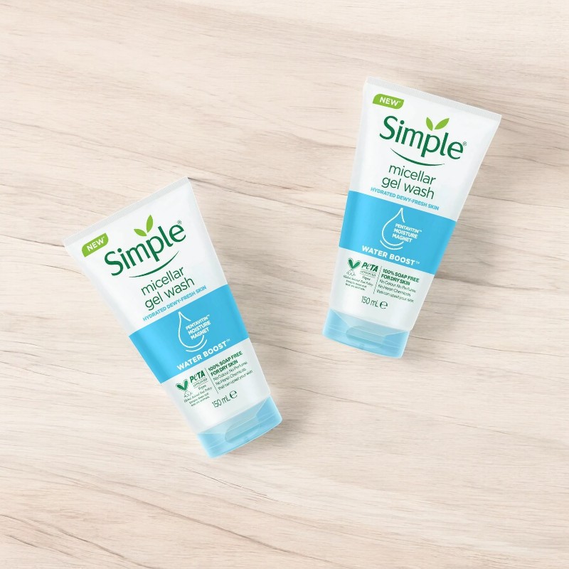 Nguồn sỉ sữa Rửa Mặt Simple Micellar Gel Wash Cho Da Dầu Mụn 150ml Nguồn sỉ sữa Rửa Mặt Simple Micellar Gel Wash Cho Da Dầu Mụn 150ml