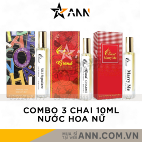 Combo Nước Hoa Charme Perfume 10ml Các Loại Dành Cho Nữ - CNHCPN