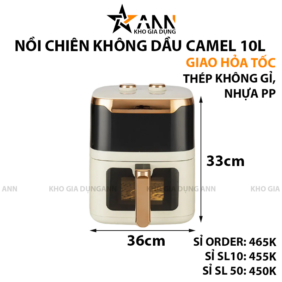 Nồi Chiên Không Dầu Camel Mẫu Mới 10L 33x36cm - NCKD01