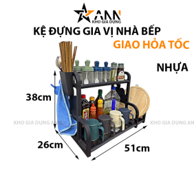 Kệ Đựng Gia Vị Nhà Bếp - Kệ Để Gia Vị Nhà Bếp 51x38x26cm - KDGNB
