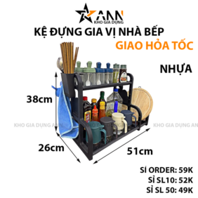 Kệ Đựng Gia Vị Nhà Bếp Kệ Để Gia Vị Nhà Bếp 51x38x26cm - KDGNB