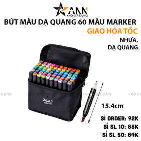 Bút Màu Dạ Quang Marker Touch - Viết Màu 60 Màu - BDQ60M