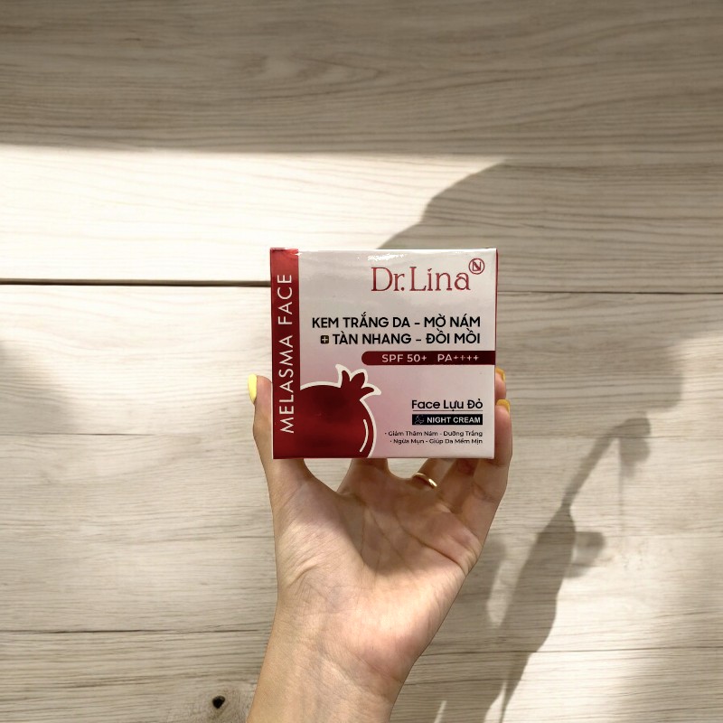 Kem Face Lựu Đỏ Dr.Lina Melasma Face Giảm Nám Ban Đêm 25g Kem Face Lựu Đỏ Dr.Lina Melasma Face Giảm Nám Ban Đêm 25g