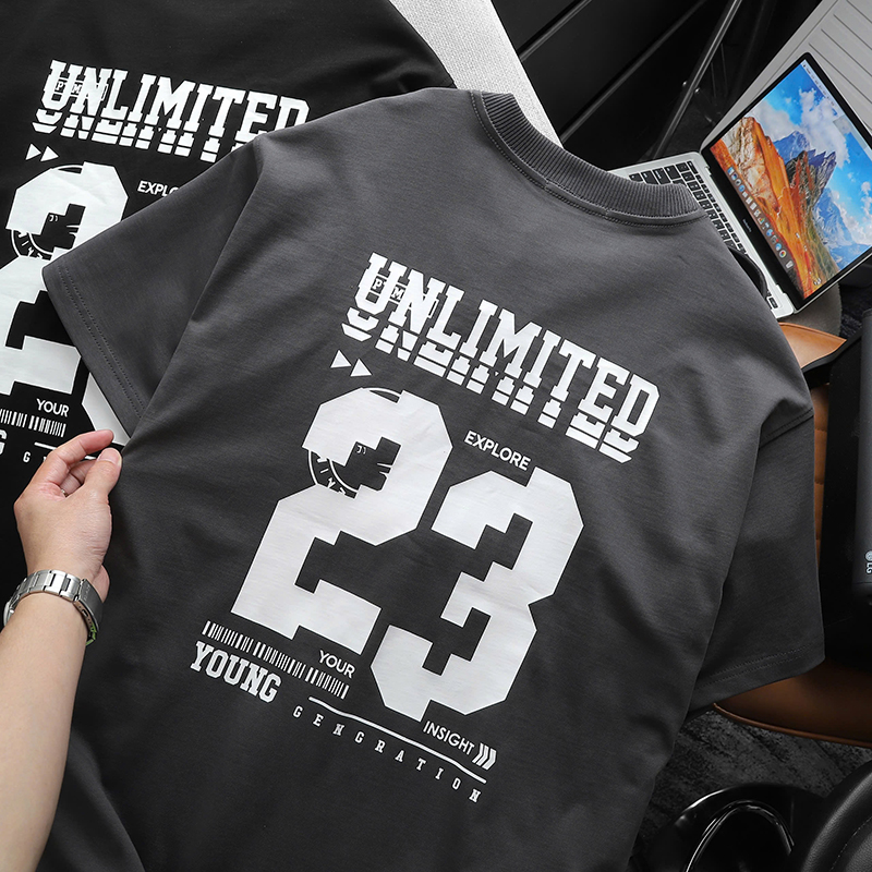 25362_z5896028114896-8aef7921f79b2efc75e43cb1a2abbb39_20241005145038-1.jpg Áo Thun Nam Cổ Tròn Pack Hourse In Chữ Unlimited 23 - Có Big Size 100kg - AB522