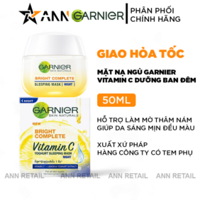 Mặt Nạ Ngủ Garnier Ban Đêm Bright Complete Vitamin C Yoghurt Sleeping Mask 50ml - 8992304005206