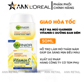 Mặt Nạ Ngủ Garnier Ban Đêm Bright Complete Vitamin C Yoghurt Sleeping Mask 50ml - 8992304005206