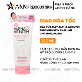 Sữa Rửa Mặt Alpha Arbutin 3 Plus+ Precious Skin Thái Lan 120ml - 8858831008311