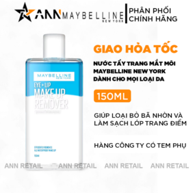 Nước Tẩy Trang Maybelline New York Eye + Lip Make Up Remover 150ml - 6902395843467