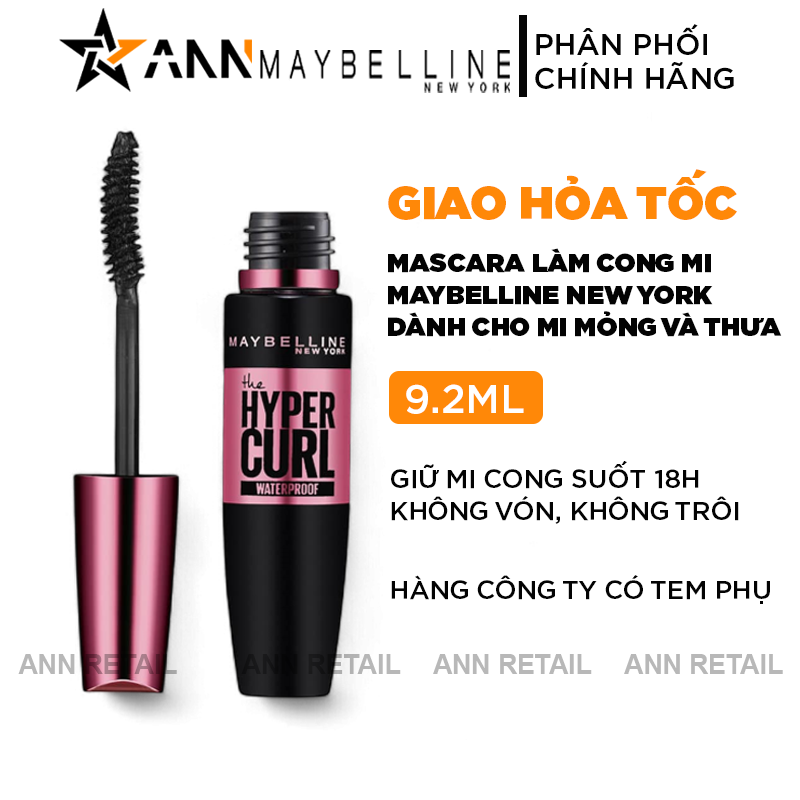 25396_biaaaa_20241008160915-1.png Mascara Làm Cong Mi Maybelline New York Hyper Curl Waterproof - Very Black (Màu Đen) - 6923492584206