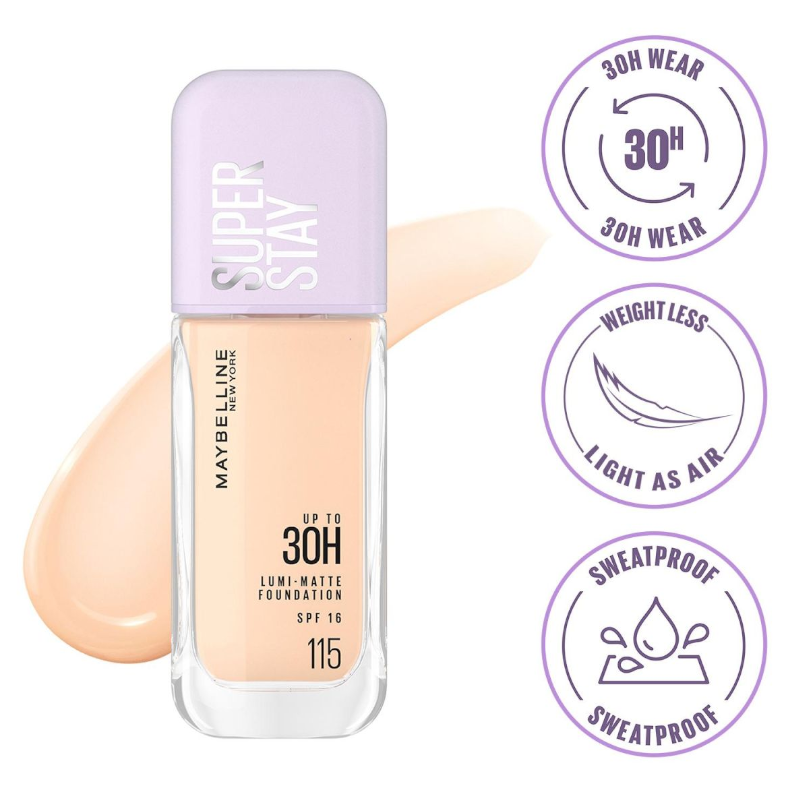 25398_phu-photoroom-7_20241008173345-1.png Kem Nền Maybelline New York Nắp Tím Lâu Trôi Super Stay Up To 30H SPF16 35ml - 6902395970057