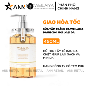 Sữa Tắm Trắng Da Toàn Thân Weilaiya Cánh Hoa Cúc Vạn Thọ 450ml - 6971025881315