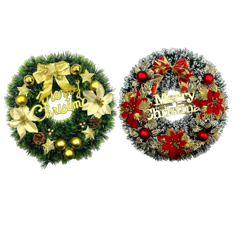 Vòng Nguyệt Quế Noel Trang Trí Tường Cửa Giáng Sinh 2 Mẫu Size 40cm Vòng Nguyệt Quế Noel Trang Trí Tường Cửa Giáng Sinh 2 Mẫu Size 40cm