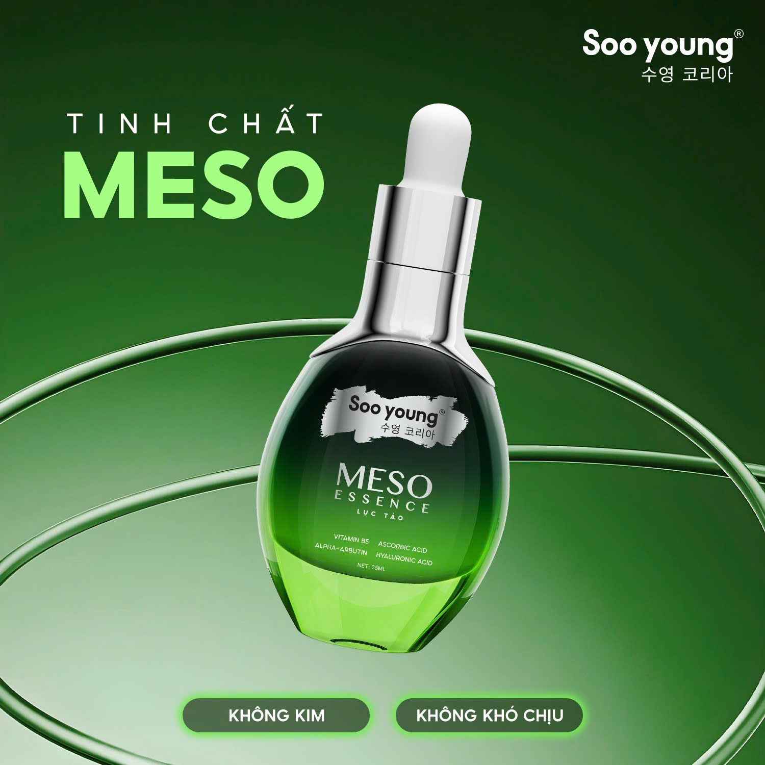Shop sỉ serum Meso Essence Lục Tảo Soo Young 35ml Phiên Bản Mới Shop sỉ serum Meso Essence Lục Tảo Soo Young 35ml Phiên Bản Mới
