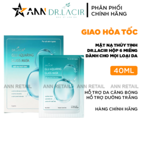 Mặt Nạ Thủy Tinh Dr Lacir Glu Aquaring Glass Mask Hộp 6 Miếng - MNTTDL