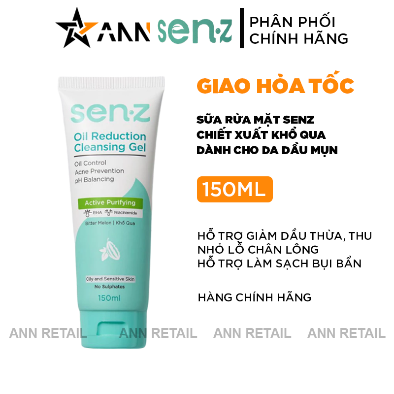 25498_4_20241022150100-1.png Sữa Rửa Mặt Senz Aqua Boost Cleansing Gel Chiết Xuất Khổ Qua 150ml - Sữa Rửa Mặt Cho Da Dầu Mụn - SRMSKQ