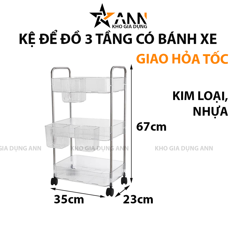 25500_256_20250320113055-1.png Kệ Để Đồ - Kệ 3 Tầng - Kệ Bếp - Kệ Nhựa Trong Suốt Có Bánh Xe 67x23x35cm - KDD3T