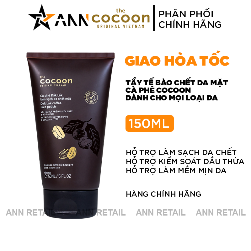 25513_5_20241026101356-11.png Tẩy Tế Bào Chết Da Mặt Cà Phê Dắk Lắk Cocoon 150ml - 8936217700018
