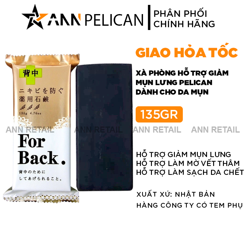 25517_1ne_20241031174057.png Xà Phòng Pelican For Back 135g Hỗ Trợ Giảm Mụn Lưng - 4976631894225