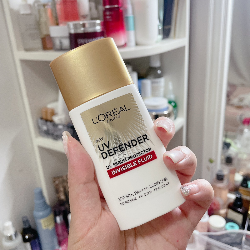 25523_kcn-loreal-do-phu-photoroom-2_20241028090425-12.png Kem Chống Nắng Loreal Paris Cho Da Thiên Dầu Defender Serum - Invisible Resist SPF50+ PA++++ 50ml Loreal ( Vạch Đỏ) - 8994993018086